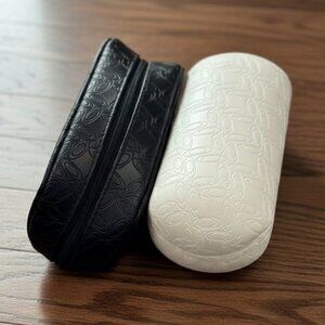 Oakley White Hardcase and Black Soft Shell Viny Sunglass Case Only